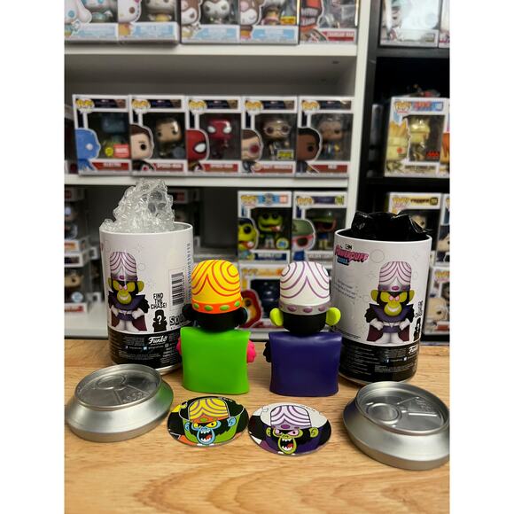 VAULTED LIMITED CHASE BUNDLE BLACKLIGHT Mojo Jojo Funko Soda Powerpuff Girls - Picture 2 of 2